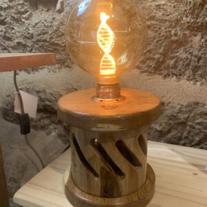 Lampe à poser Chêne brun et Orme