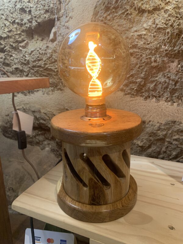 Lampe à poser Chêne brun et Orme